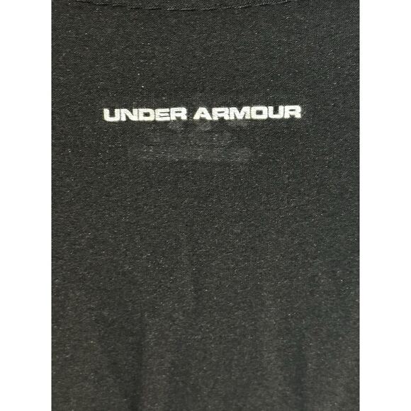 Under Armour Fitted Athletic Shirt. Black, Gray Logo Ladies XL. No Flaws. - Picture 6 of 11